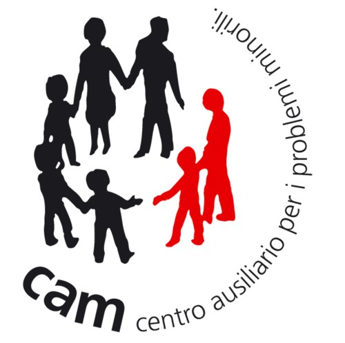 il logo del CAM (Centro Ausiliario per i problemi Minorili)